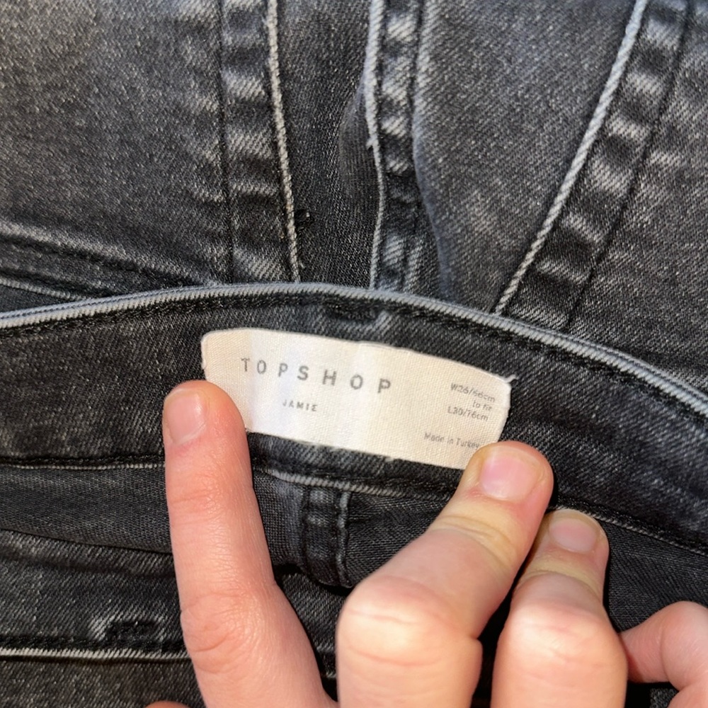 Black top shop skinny jeans - Picture 3 of 4
